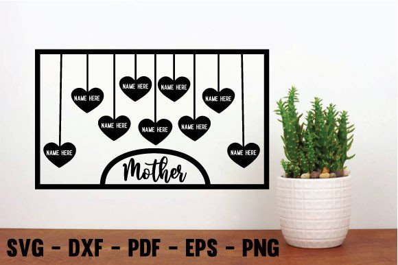 Best Mom Laser Cut File, Metal Wall Art