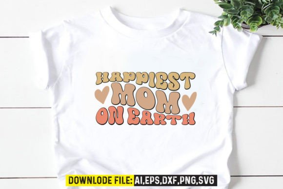 Happiest Mom on Earth Retro Design