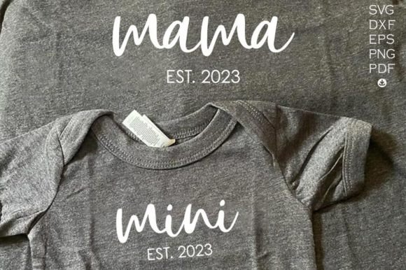 Mama Mini Est 2023 SVG, Mama Est 2023