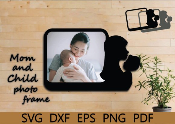 Mom and Child Photo Frame