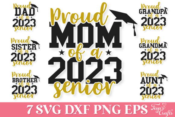 Proud Family of a 2023 Senior SVG Bundle