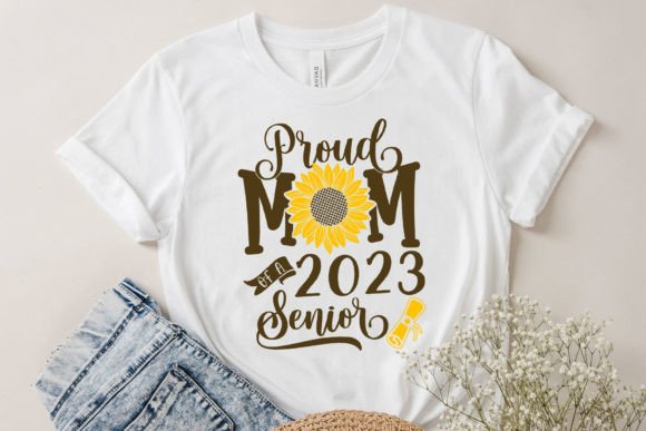 Proud Mom 2023 of a Senior Sunflower SVG