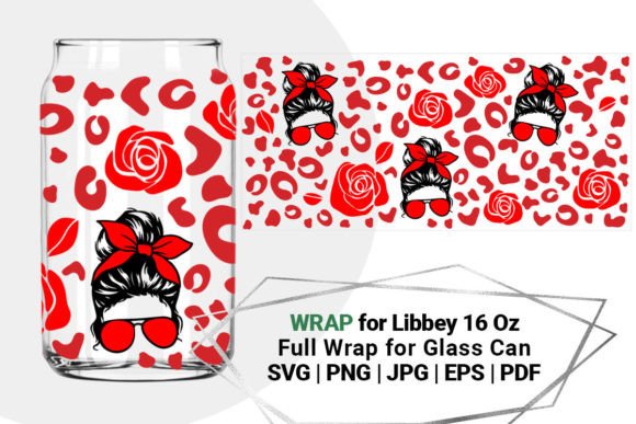 Roses SVG for Libbey 16 Oz, Mom Life
