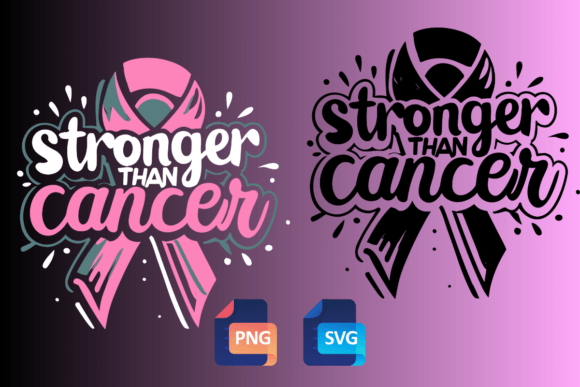 Stronger Than Breast Cancer SVG PNG